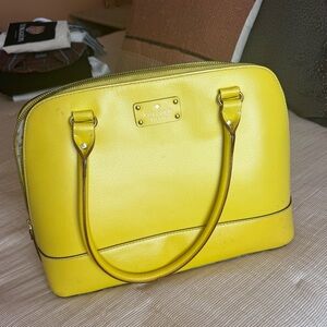 Kate Spade Yellow Tote- good condition